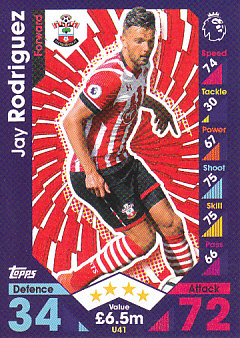 Jay Rodriguez Southampton 2016/17 Topps Match Attax Extra  #U41